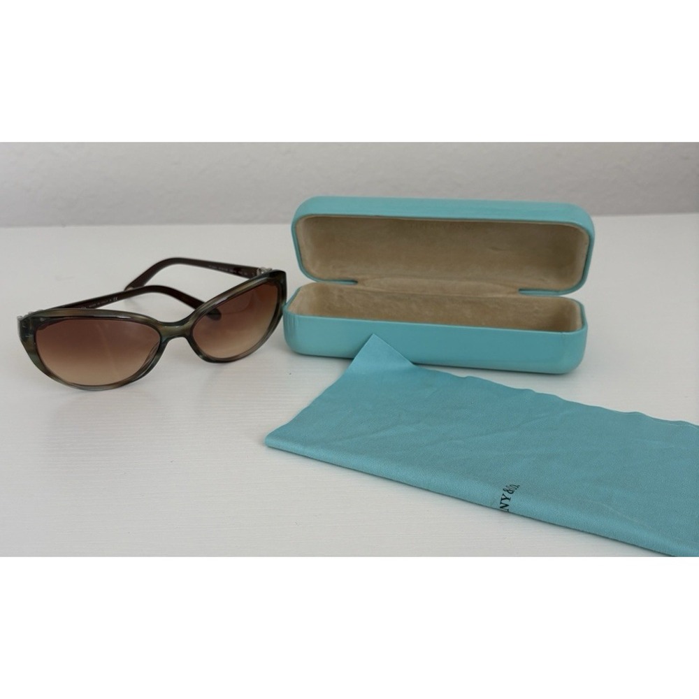 Tiffany&Co TF 4045 8124/3B Sunglasses Brown Green Tortoise 58-15-135 FRAMES ONLY